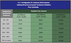 Immigration Customs Enforcement Chart
